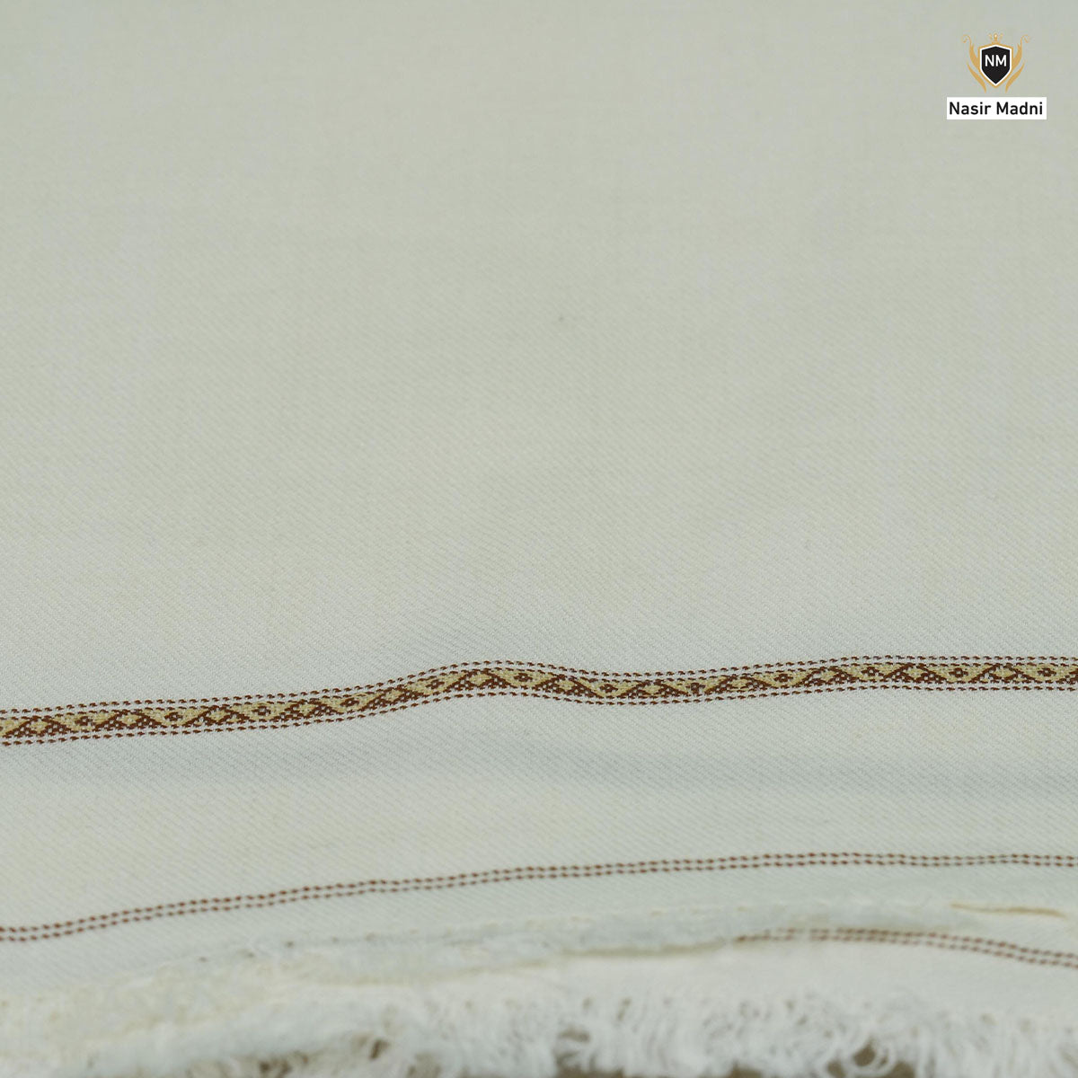 Pure Wool Shawl – Cream