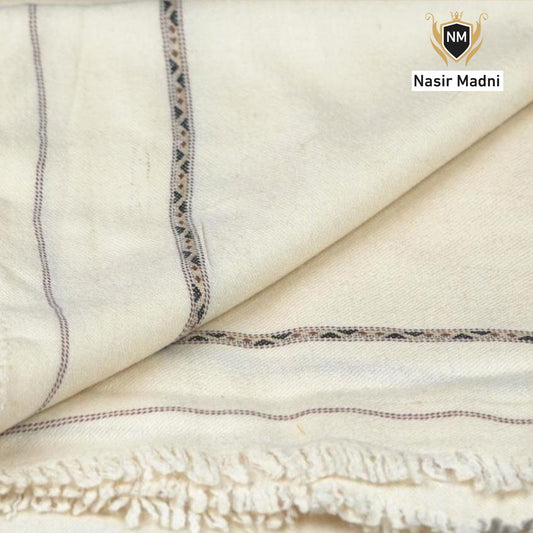 Wool Shawl/-ivory cream