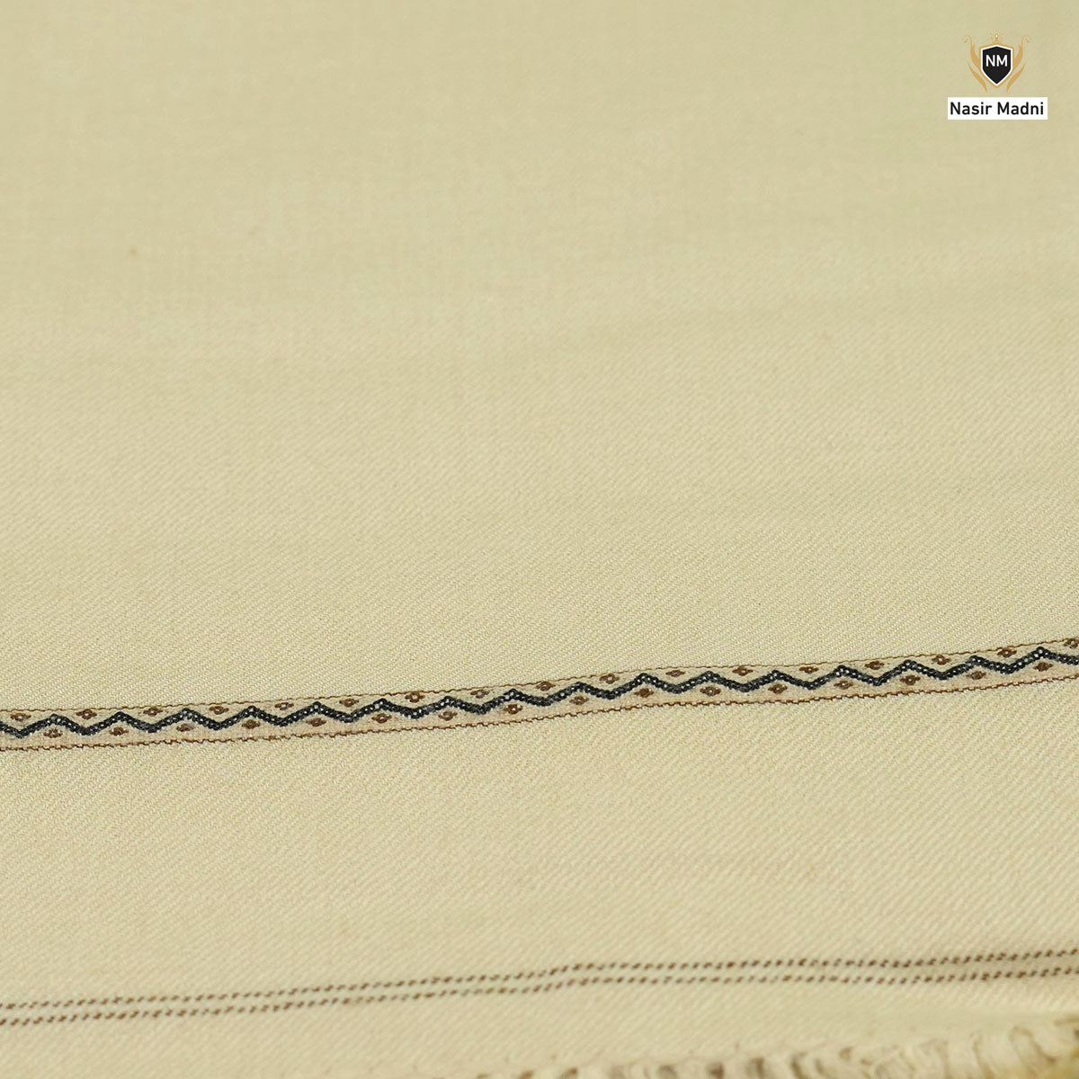 Wool Shawl for Men – Beige