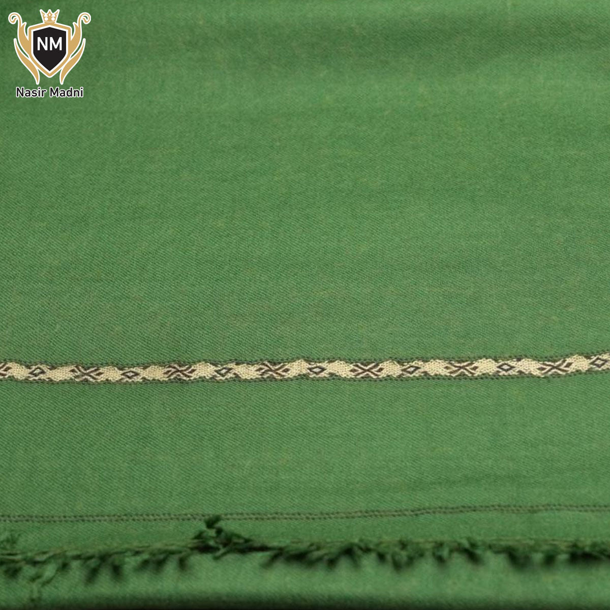 Challa Shawl – Forest Green by Nasir Madni
