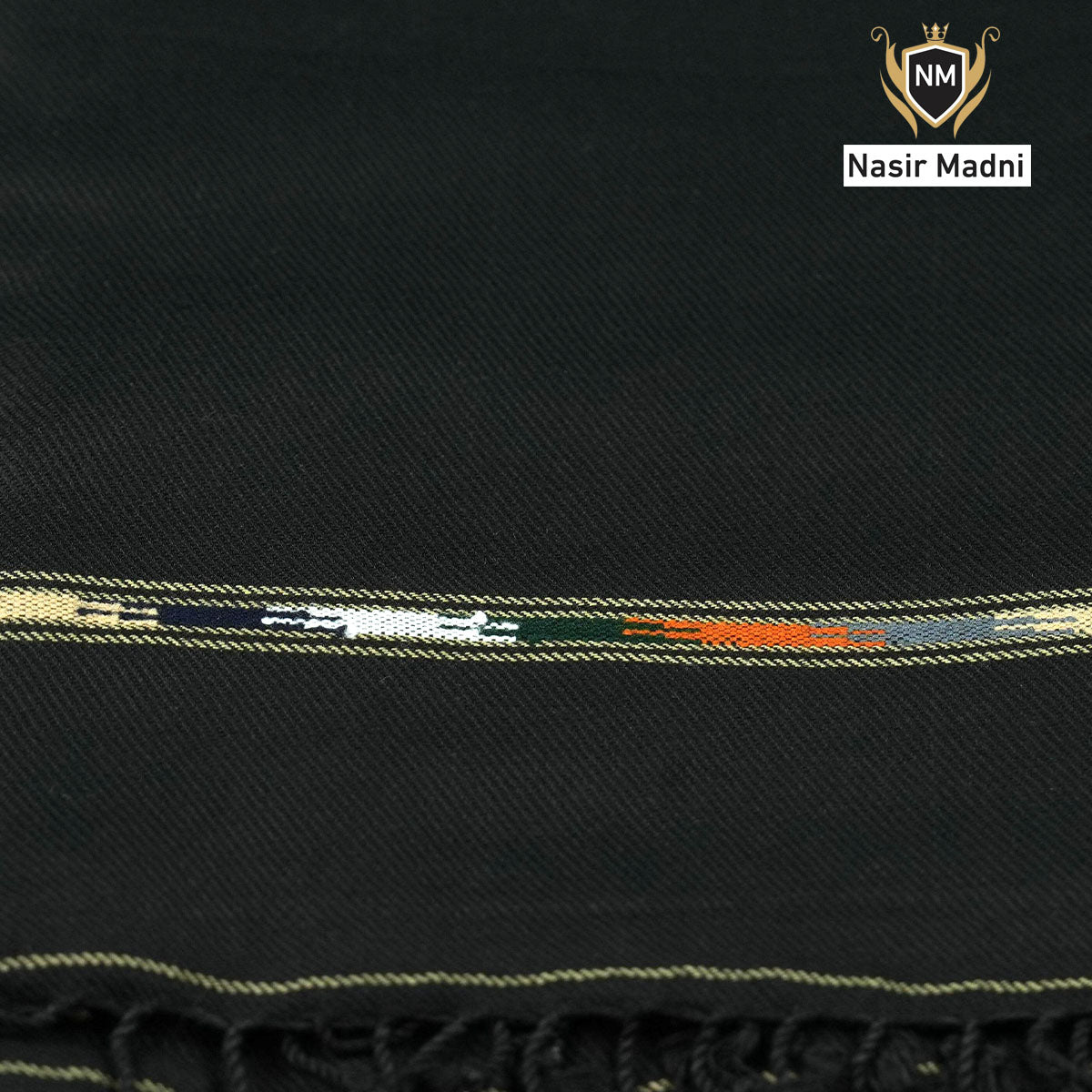 Acrylic Wool Shawl Black